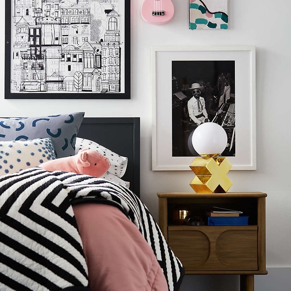 Crate and Barrel Bisou Gold Table Lamps - Picture 5 of 5